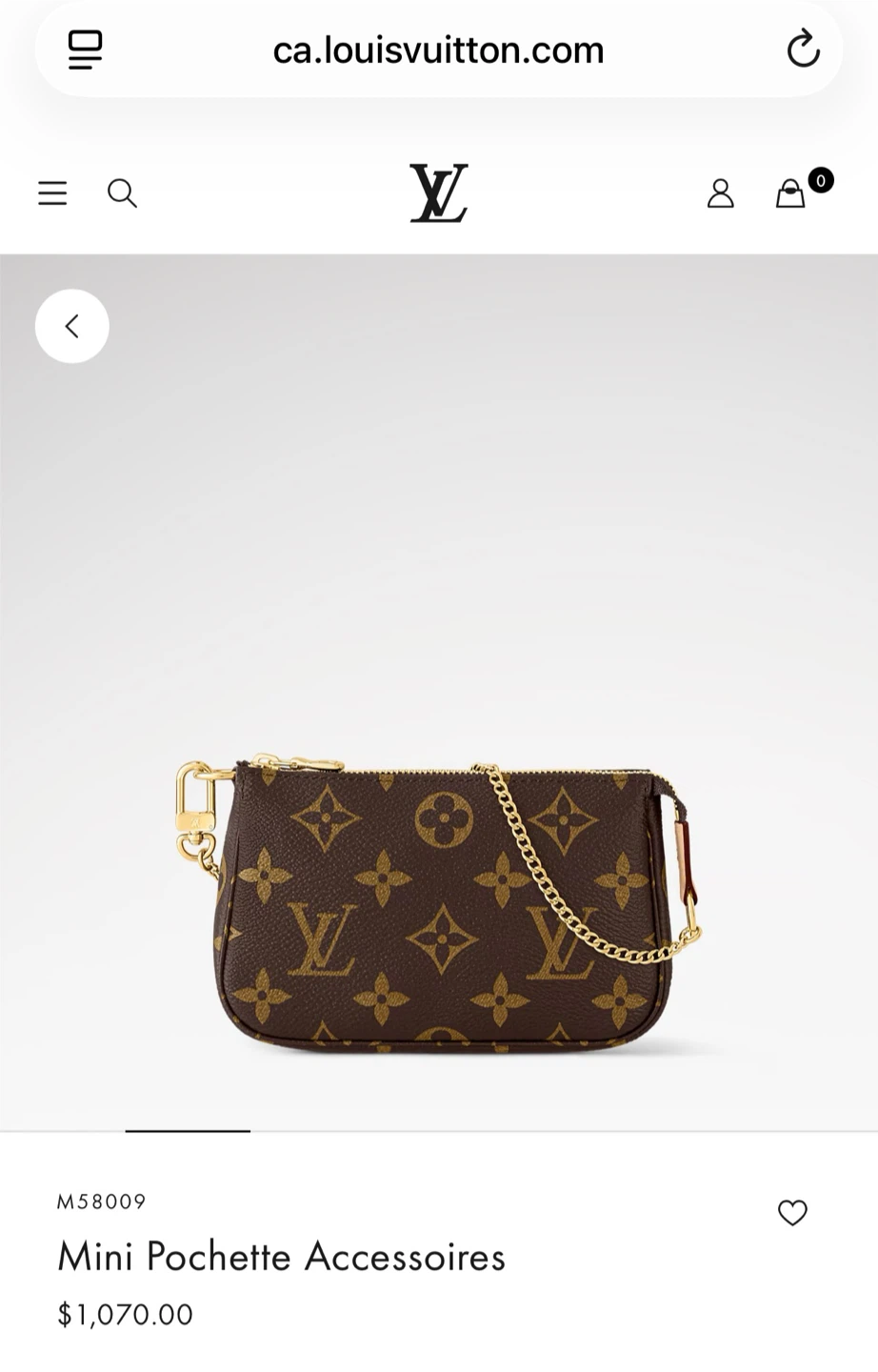 Louis Vuitton Mini Pochette Accessoires - photo 2