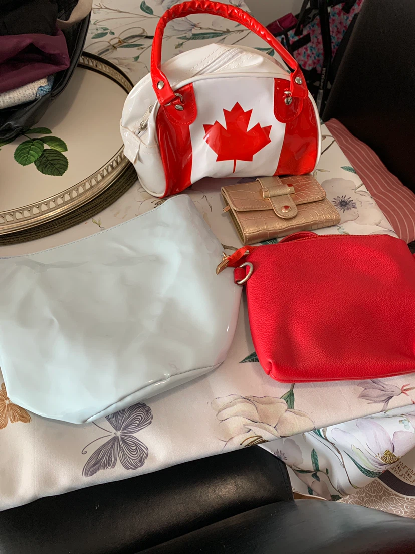 Canadian Flag Mini Barrel Bag