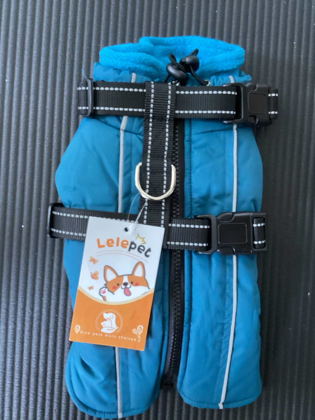 New XS Dog Winter Jacket with Harness