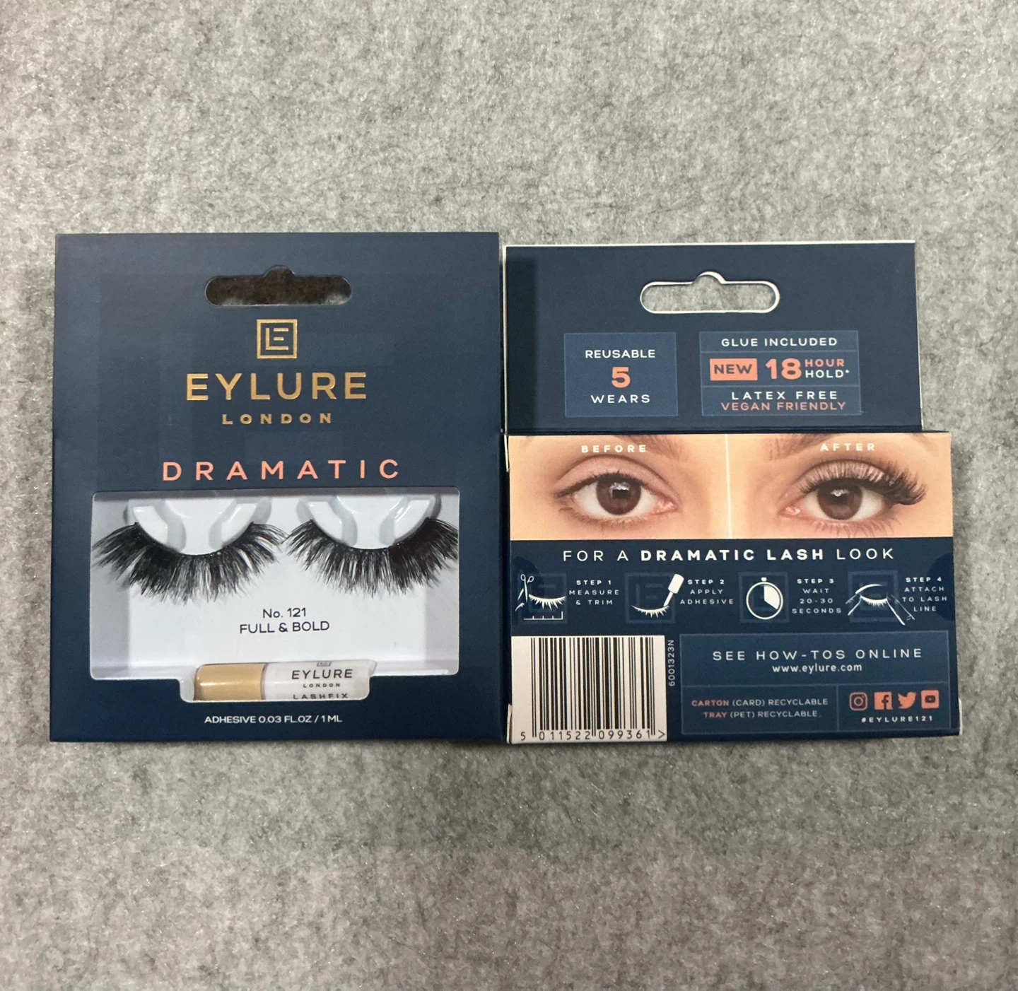 Eylure Dramatic False Lashes No. 121 Full & Bold (2 Pairs) - photo 2