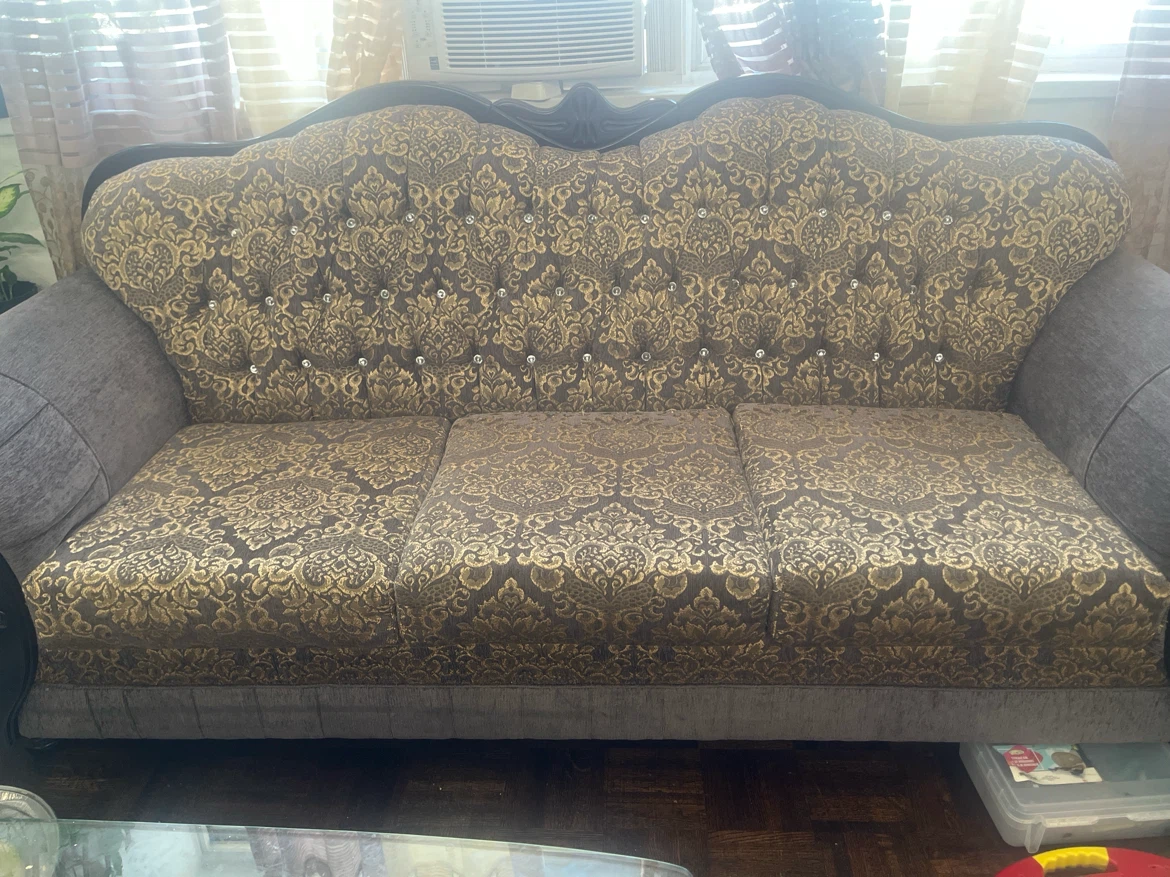 4-Piece Sofa Set - Ornate Damask Pattern - photo 3