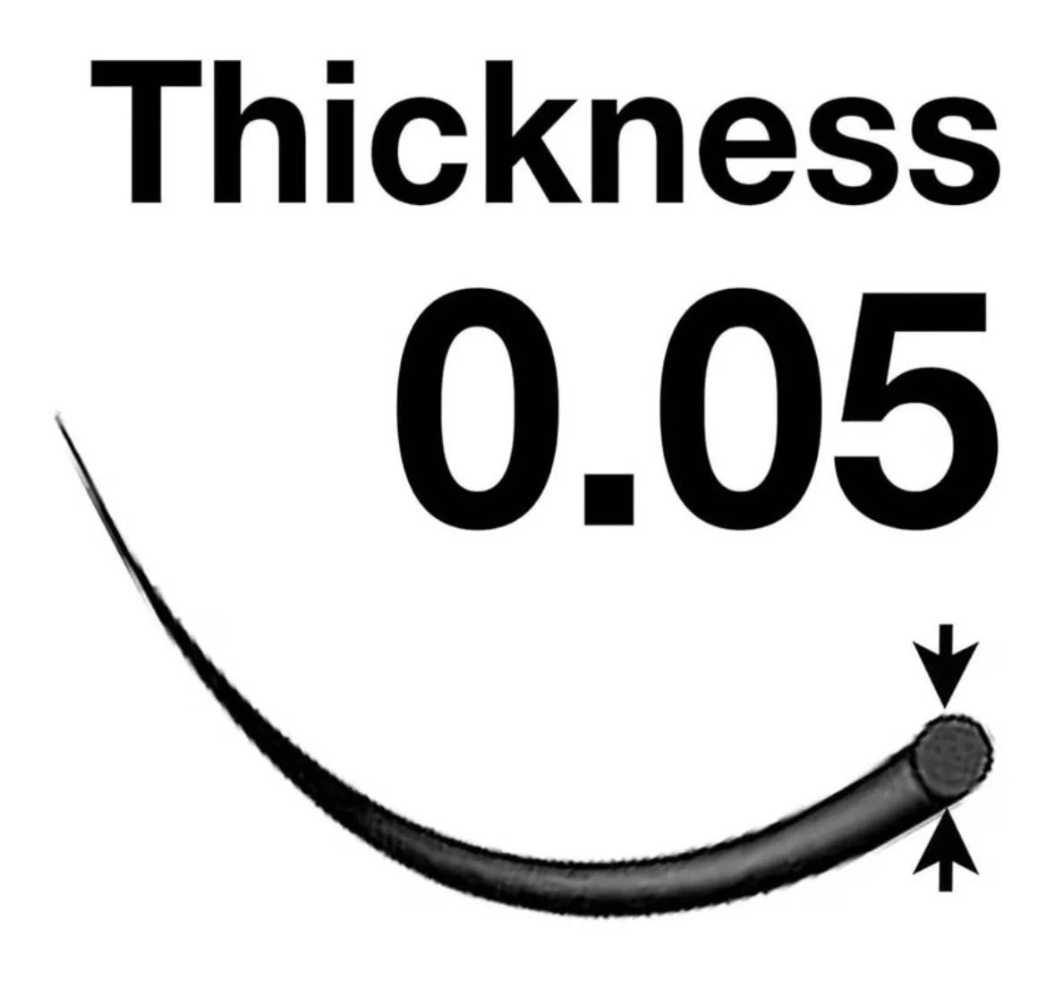 0.05mm Thickness C Curl 17mm Length Lashes Slik Mink - photo 2