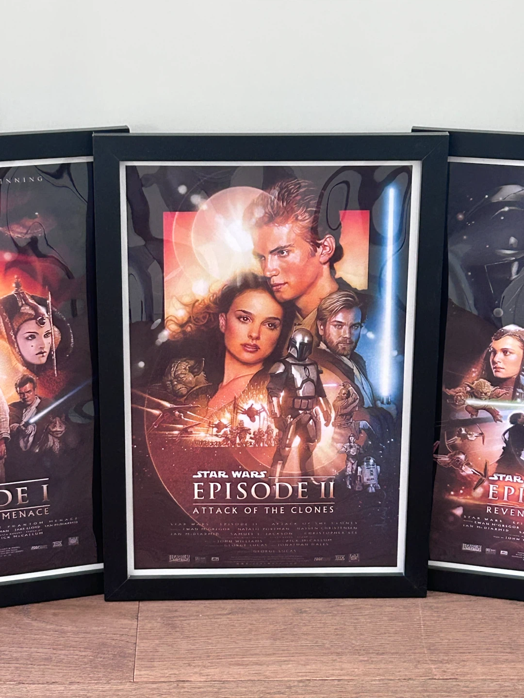 Star Wars Episode I, II, and III Framed Movie Posters - photo 2