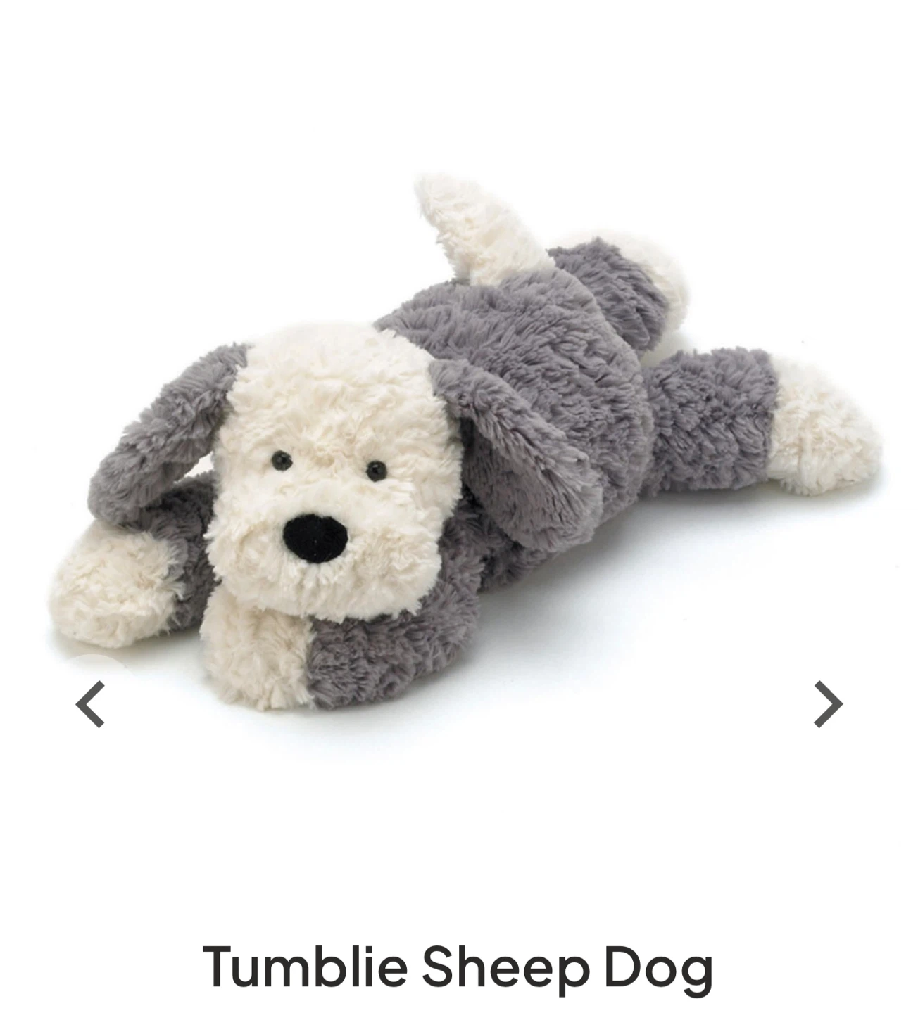 Jellycat Tumbie Sheep Dog stuffed animal - photo 2