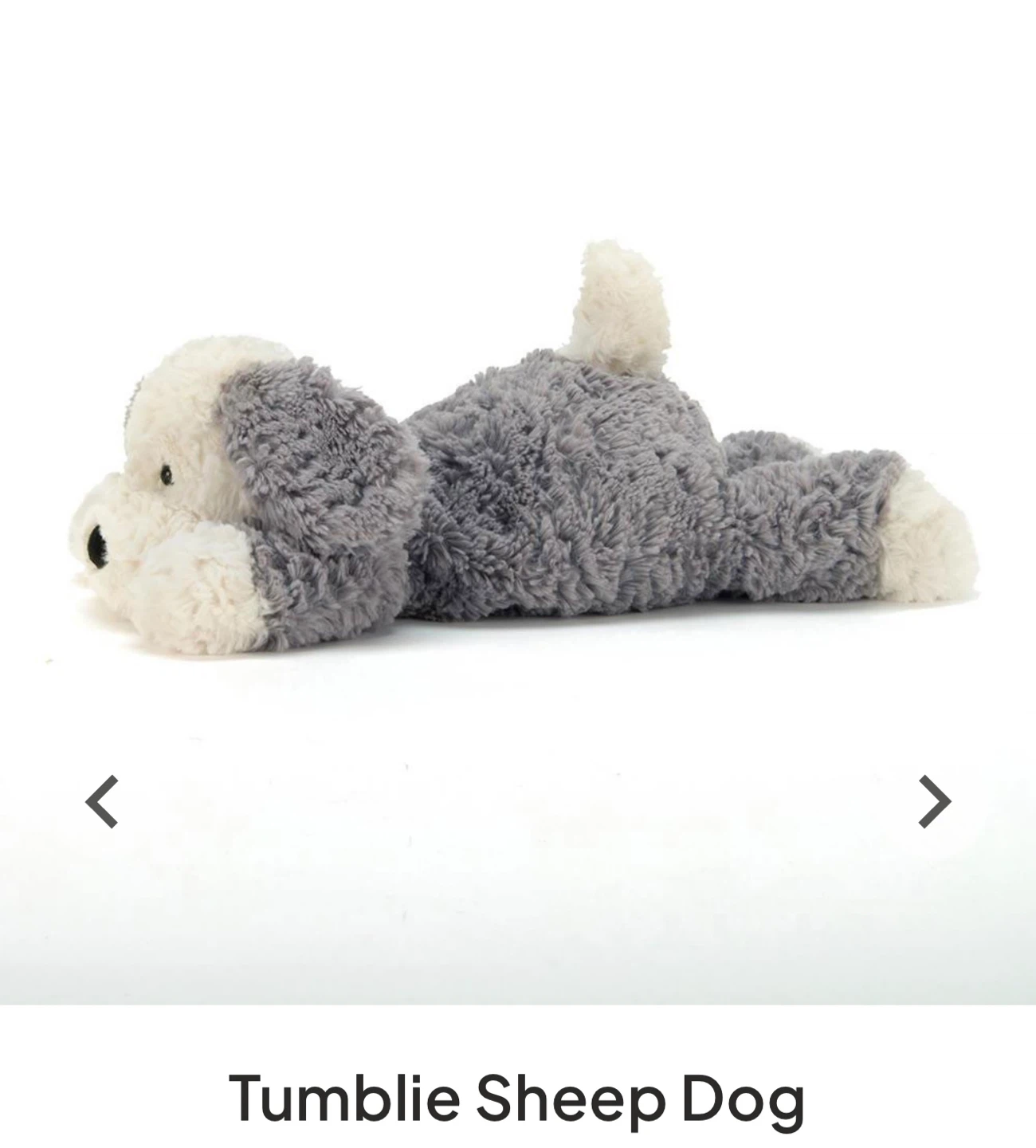 Jellycat Tumbie Sheep Dog stuffed animal - photo 3