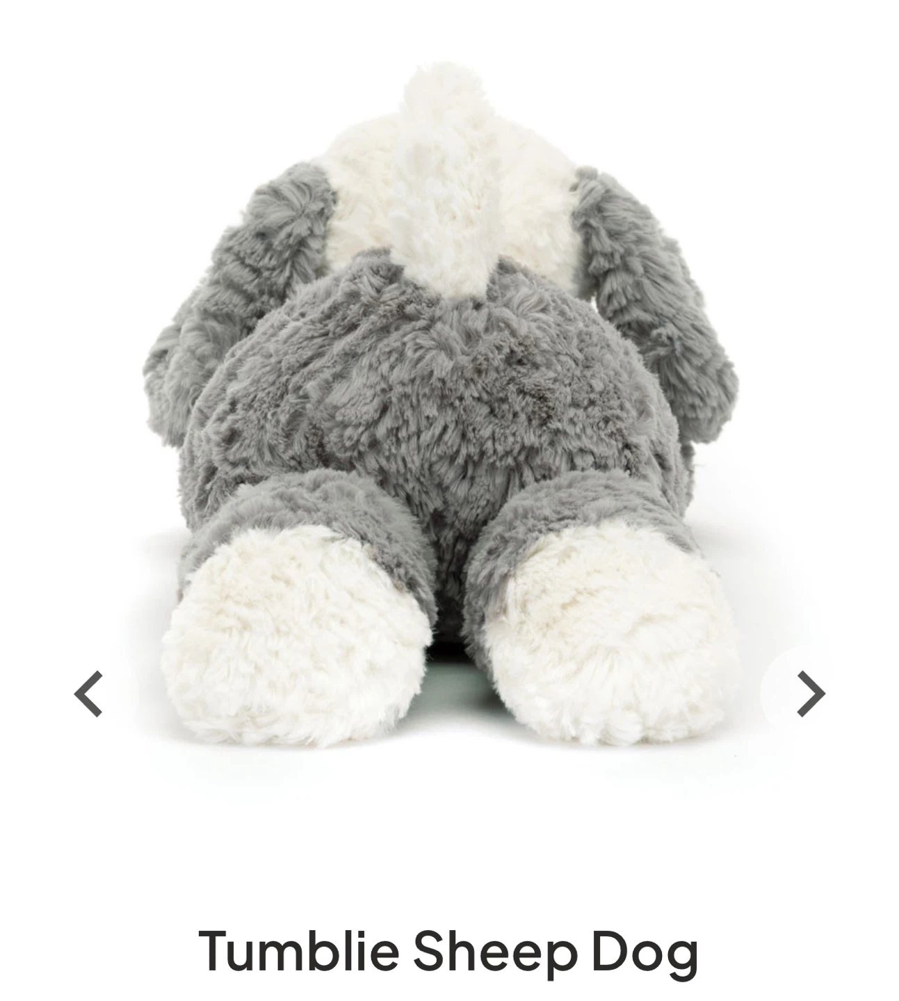 Jellycat Tumbie Sheep Dog stuffed animal - photo 4