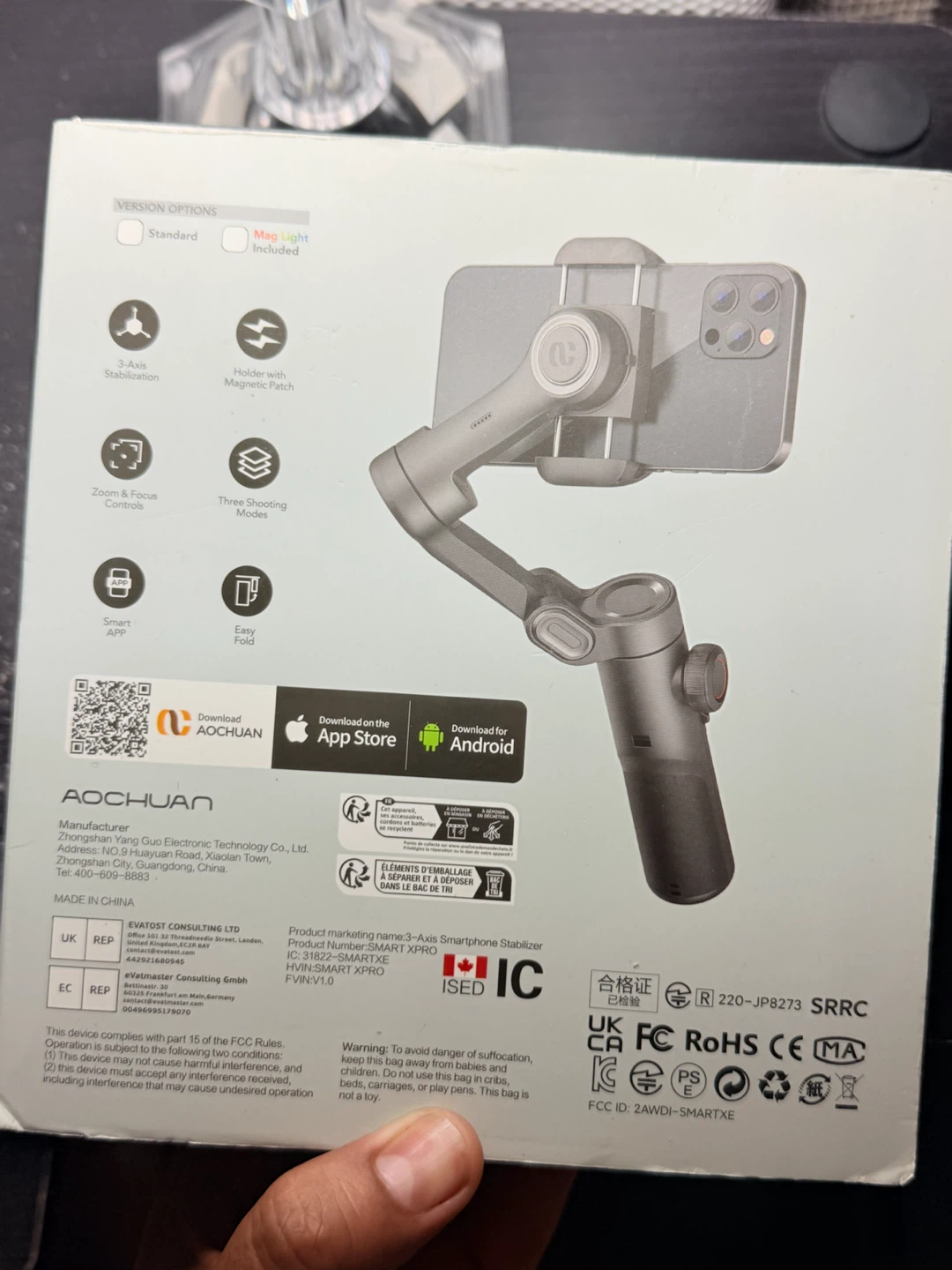 AOCHUAN Smart XE 3-Axis Smartphone Stabilizer Gimbal - photo 2