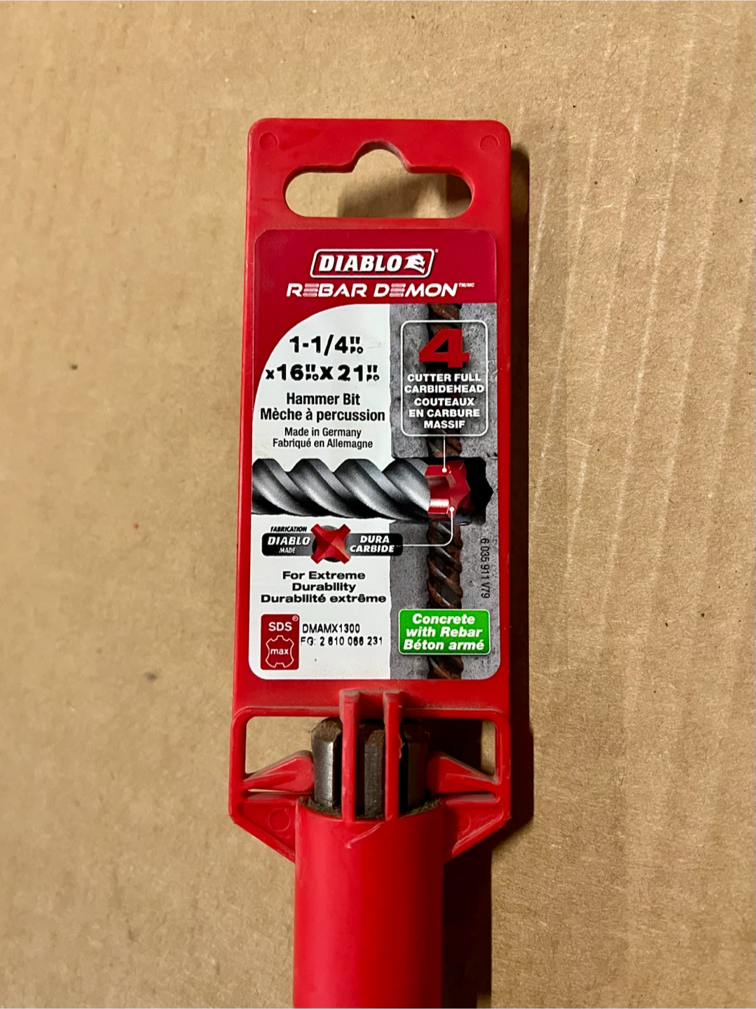 🇩🇪 NEW Diablo Rebar Demon Hammer Bit 1-1/4" x 16" x 21" - photo 2