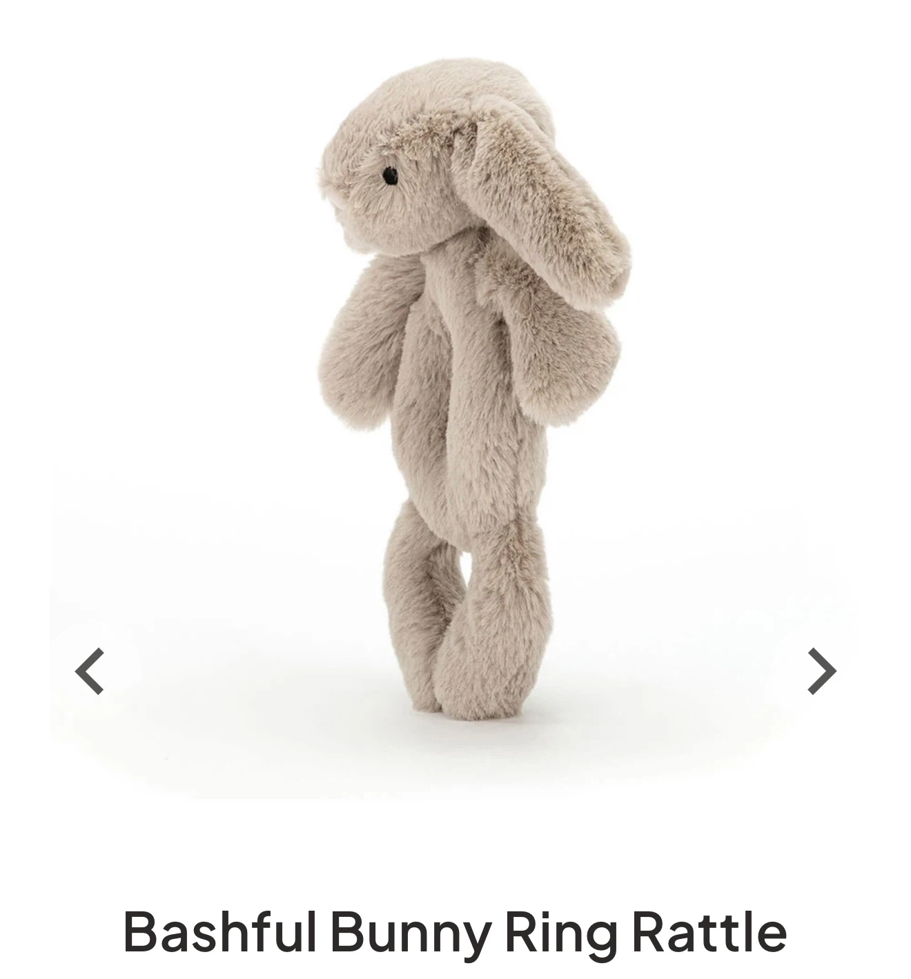 Jellycat Bashful Bunny Ring Rattle - Beige - photo 3