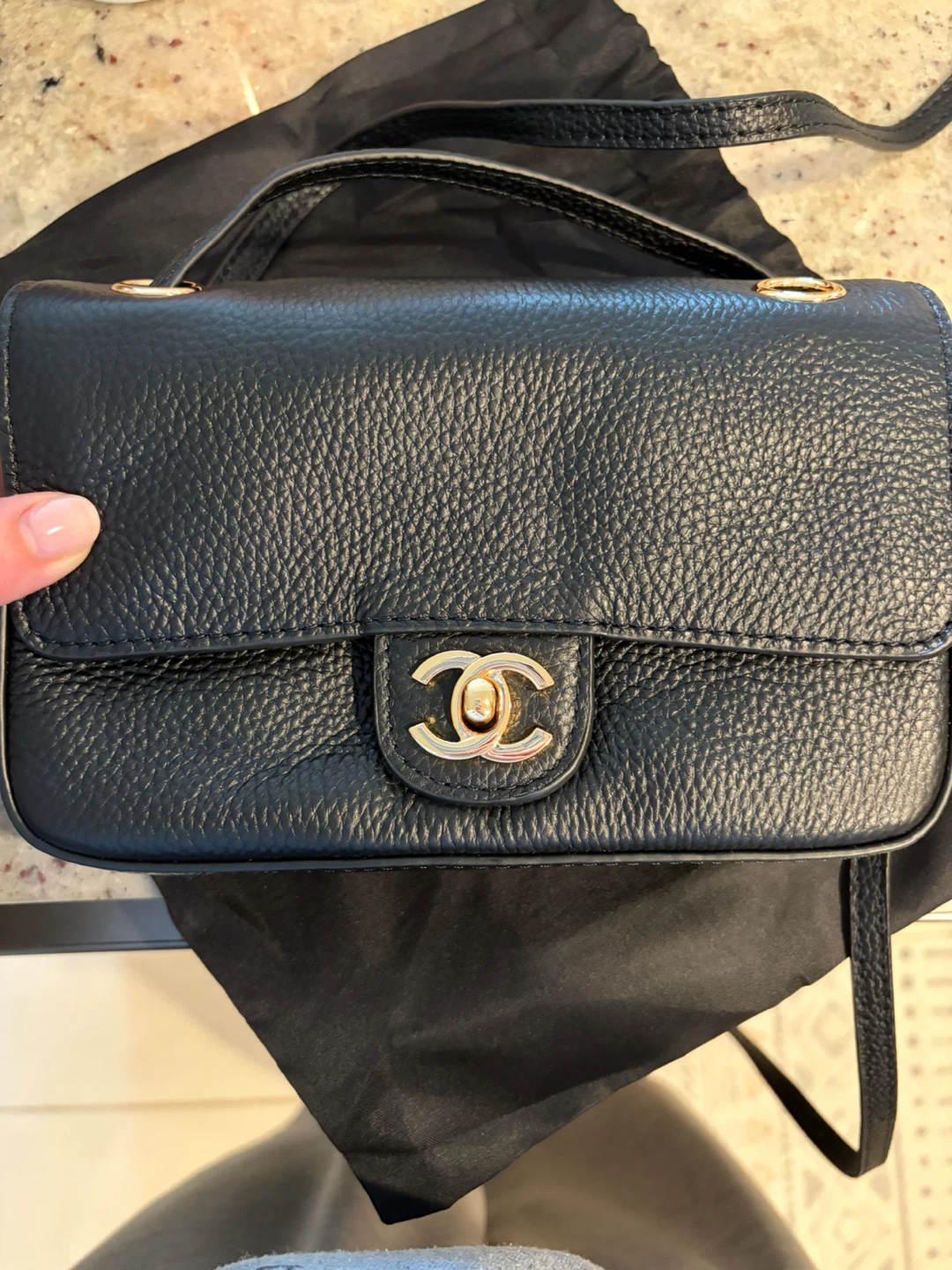Chanel Black Leather Bag