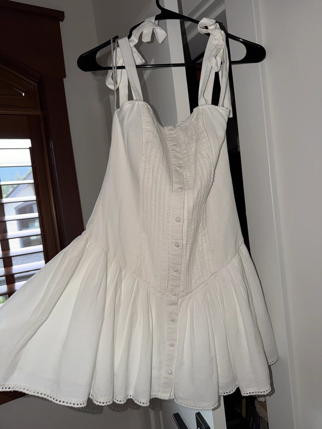 White Linen Dress