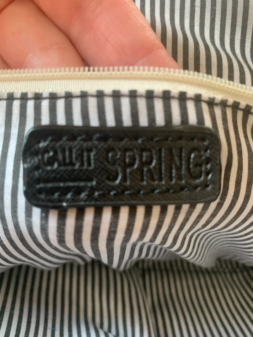 Call it  Spring Black Dome Satchel Handbag