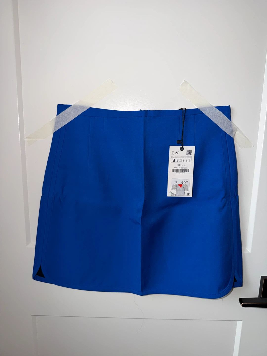 Zara Blue Mini Skirt - Size S