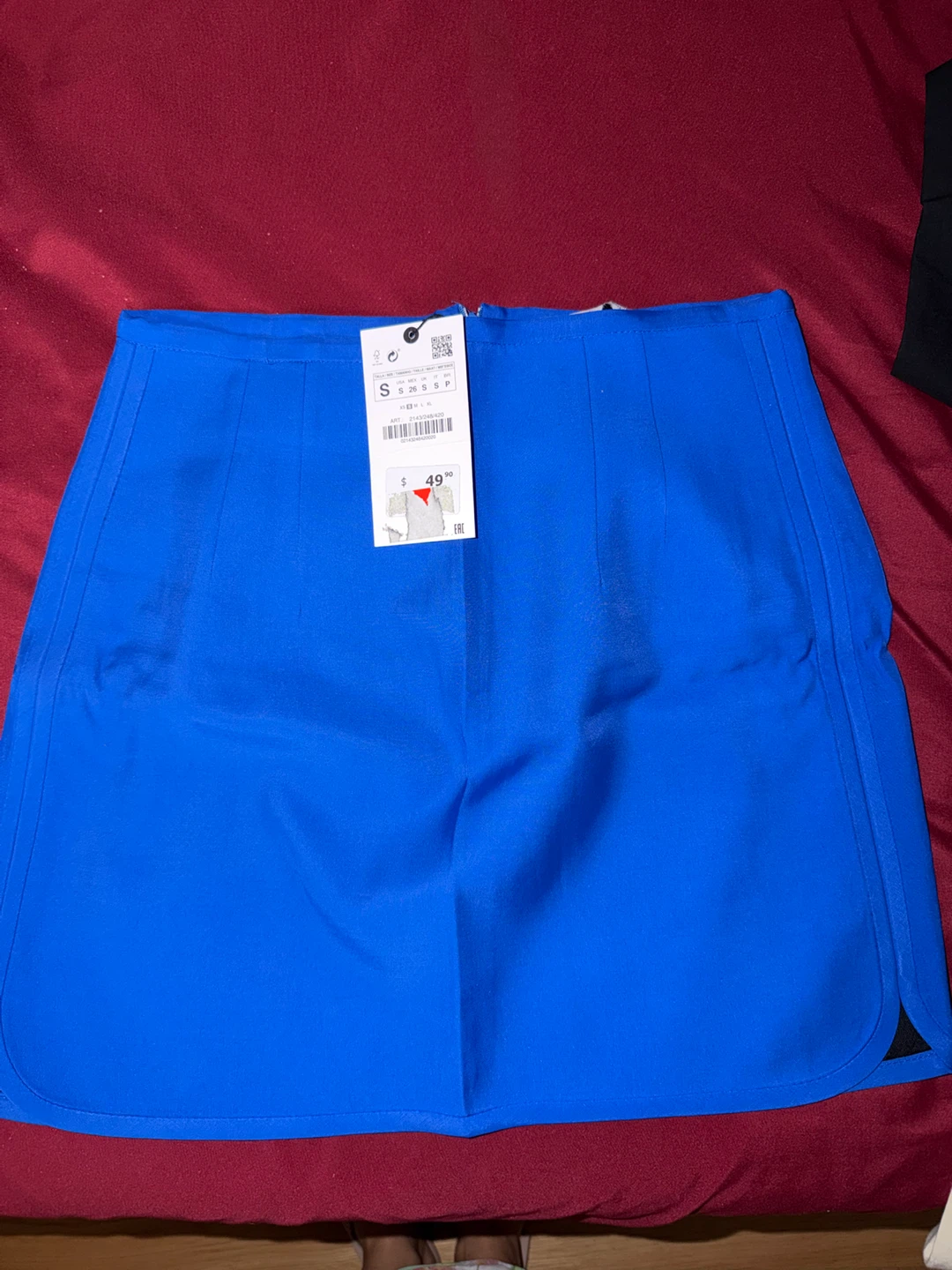 Zara Blue Mini Skirt - Size S - photo 2