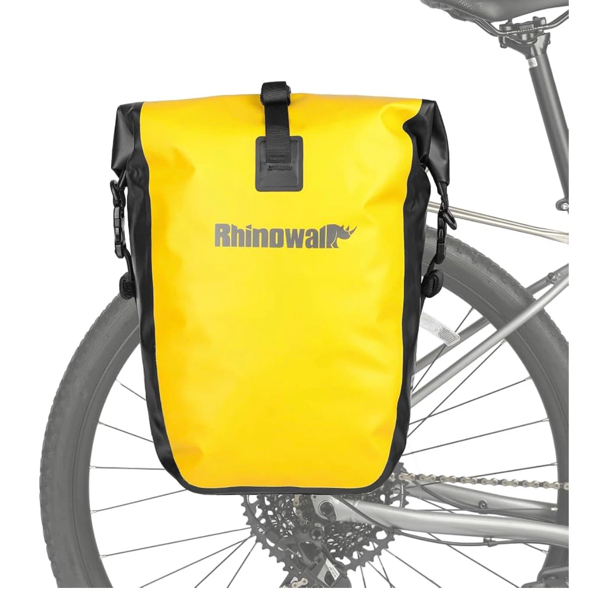 New Rhinowalk 25L Waterproof Yellow Bag for Bicycle Cargo Rack