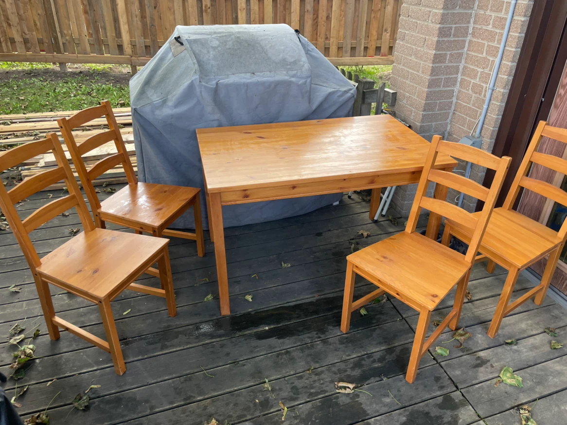 dining table, chairs & delivery