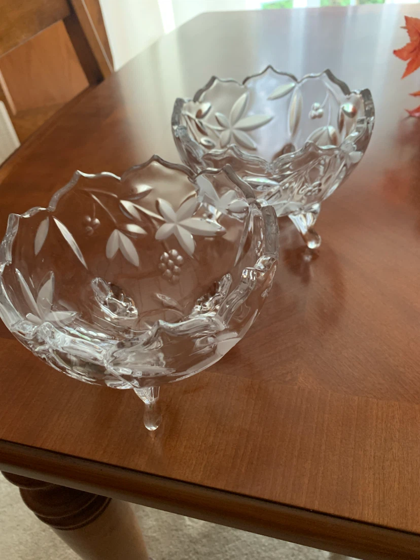 Crystal Footed Candy Dish