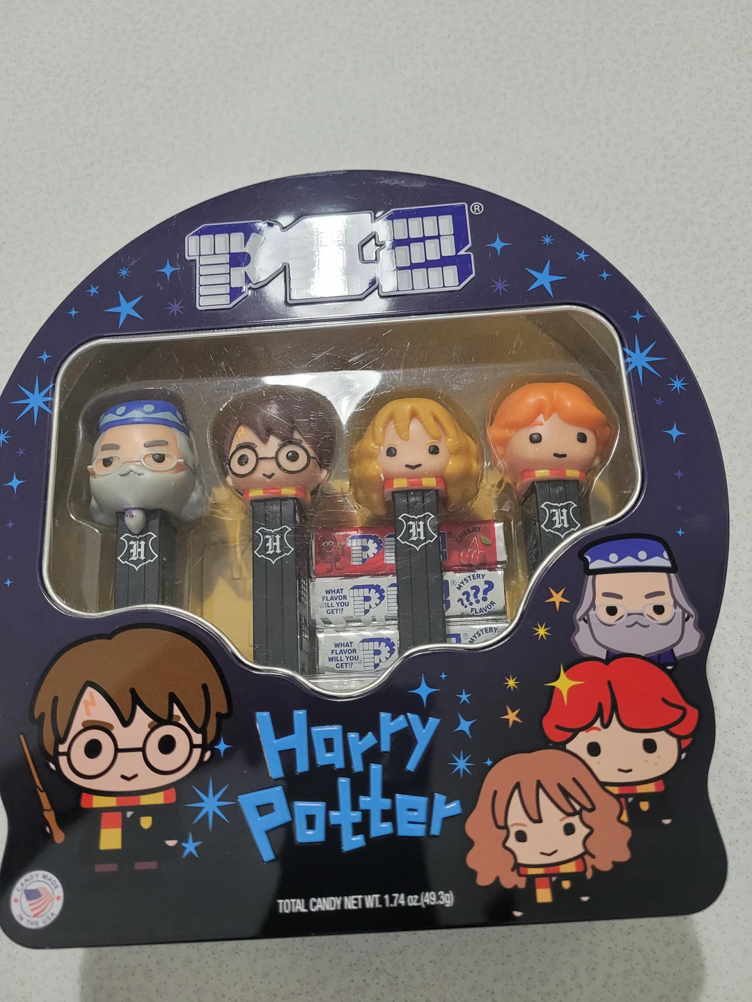PEZ Harry Potter Candy & Dispenser Set with Tin