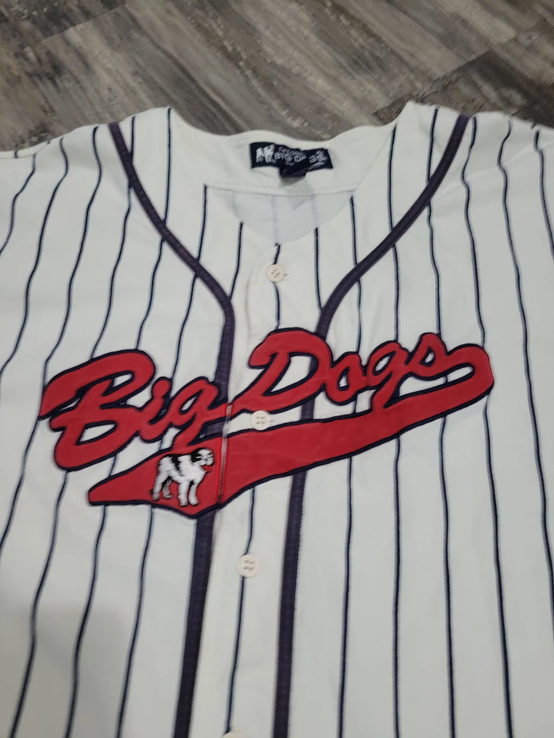 Vintage Big Dogs button up Baseball Jersey Size 4XL - photo 5