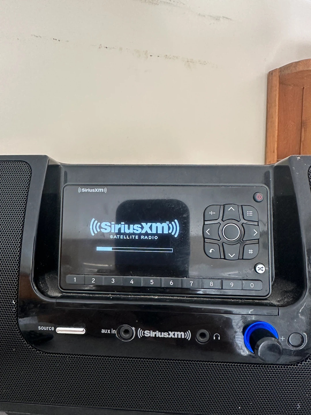 SiriusXM Satellite Radio Boombox with Power Adapter and Antenna