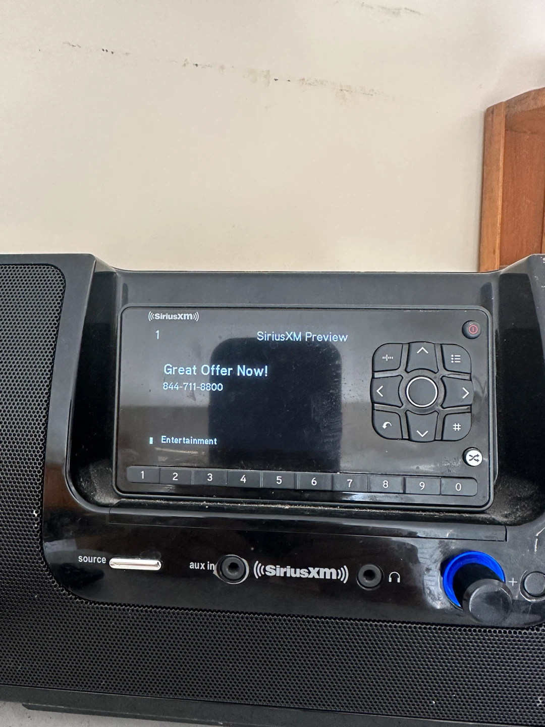SiriusXM Satellite Radio Boombox with Power Adapter and Antenna - photo 2