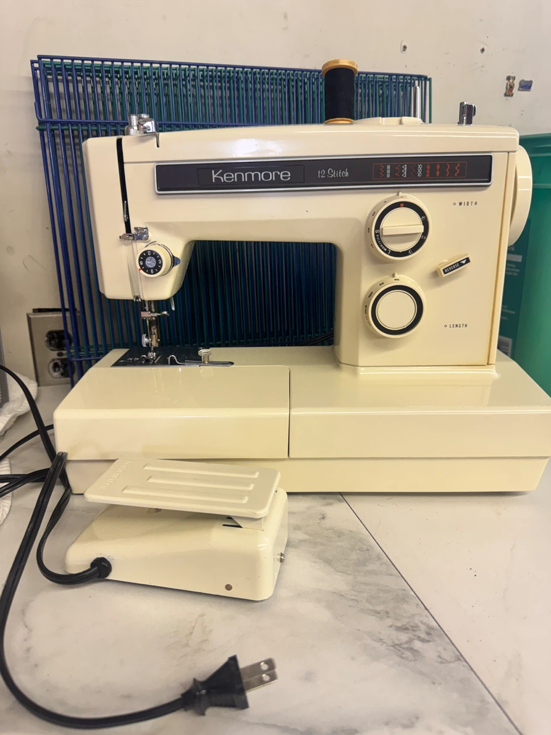 Vintage Kenmore 1351 Sewing Machine + Accessories & Manual