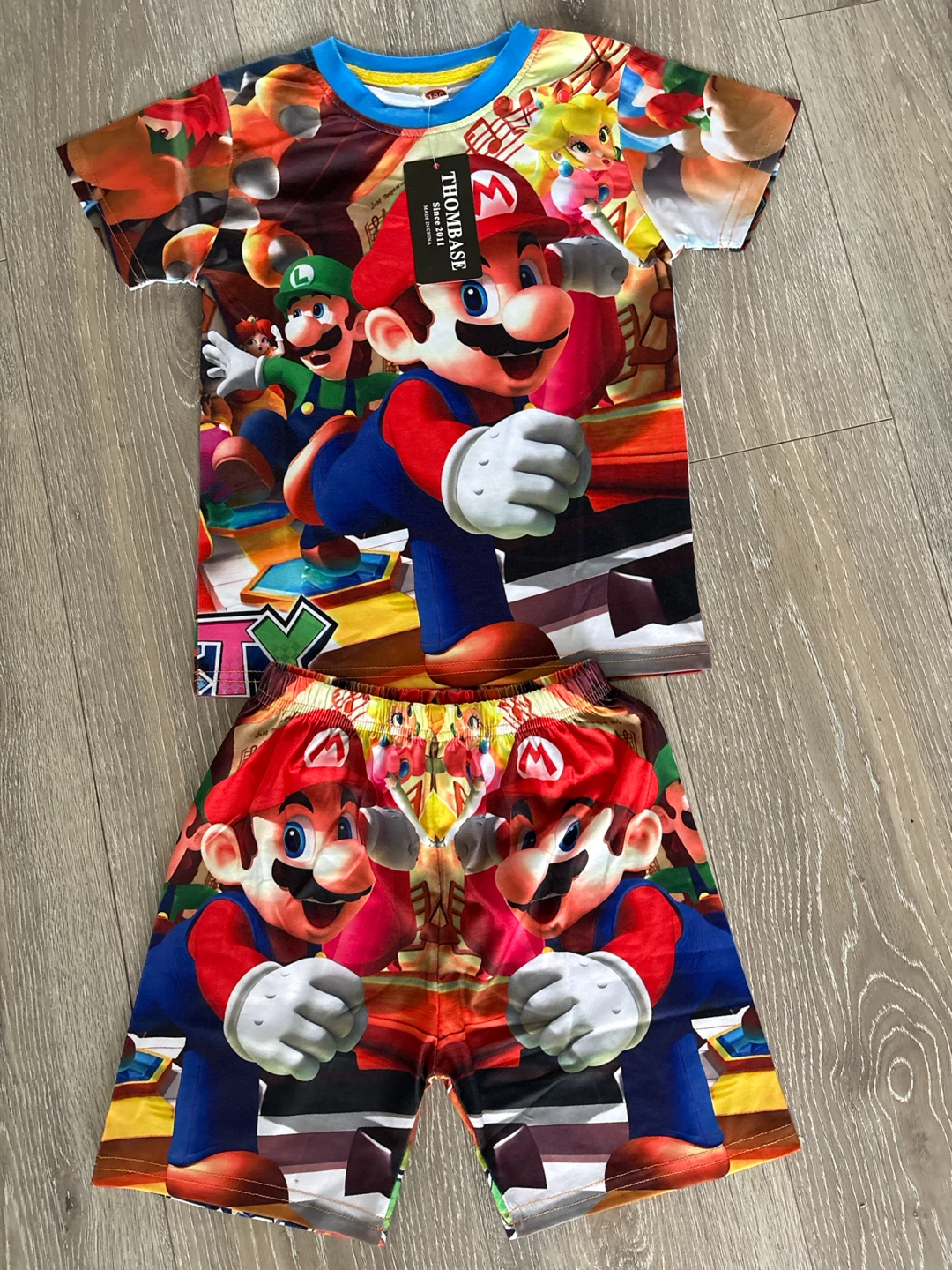 Brand new THOMBASE Super Mario T-Shirt and Shorts Set