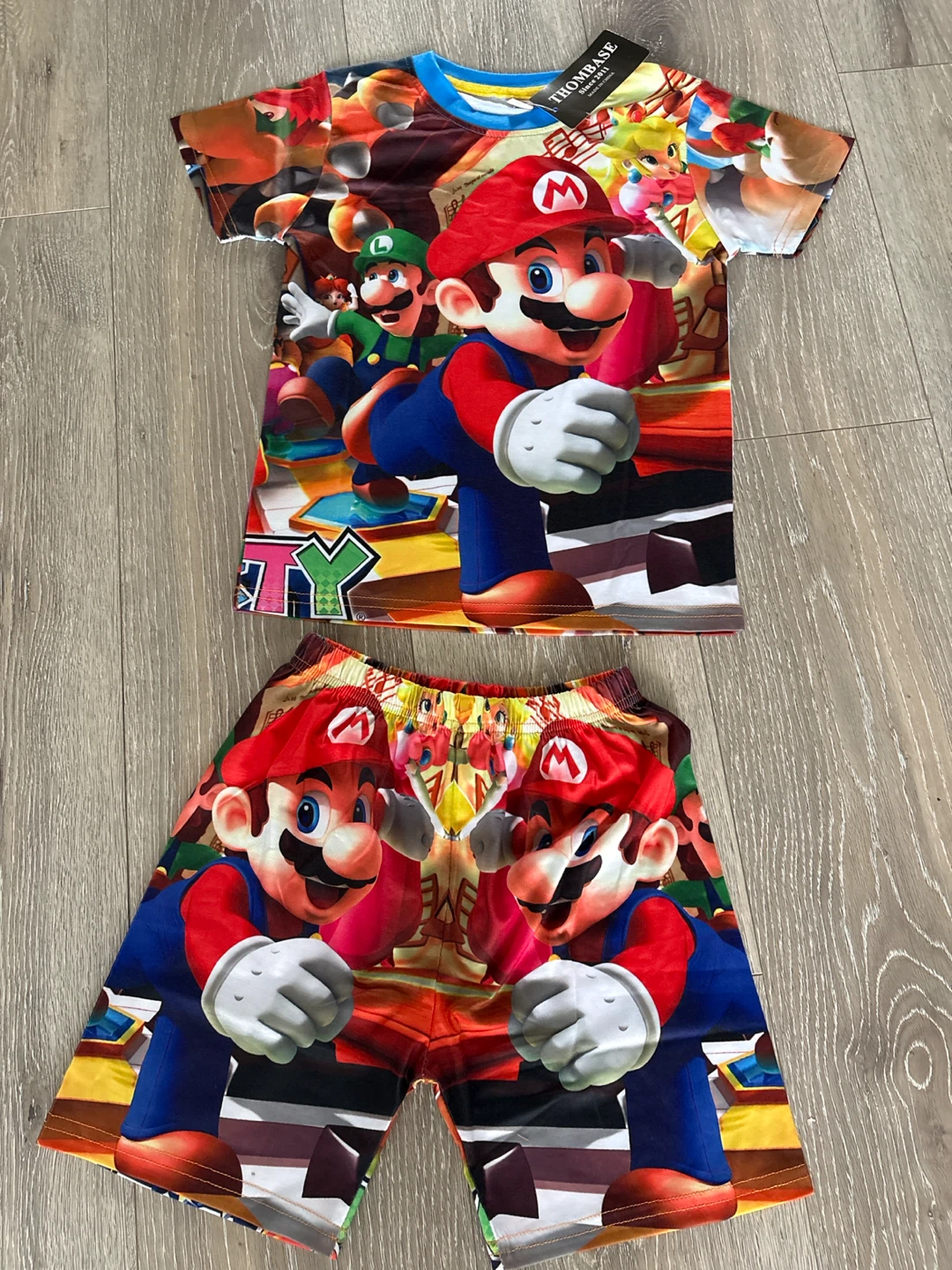 Brand new THOMBASE Super Mario T-Shirt and Shorts Set - photo 3