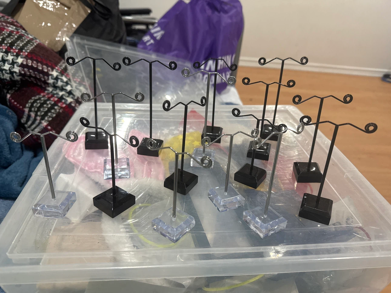 Lot of 17 Earring Display Stands