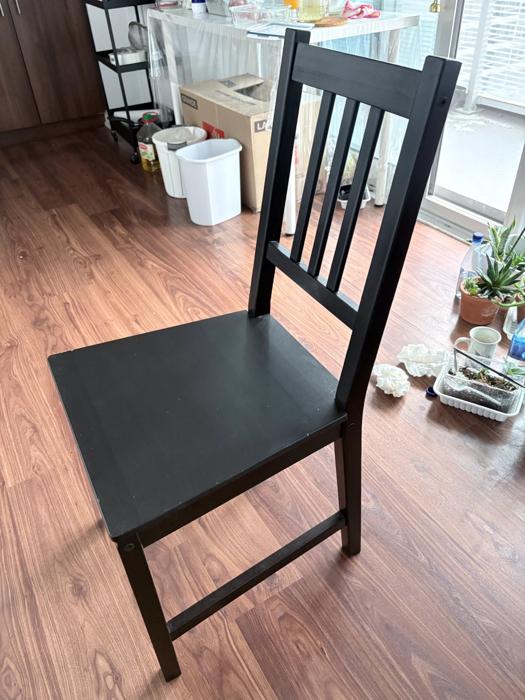 2 IKEA Black Dining Chair