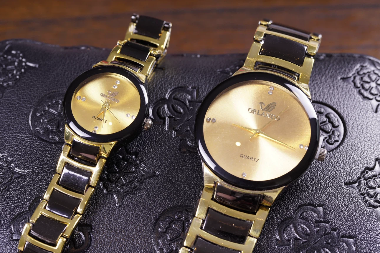 Orlando Quartz Watch Set - Gold & Black - photo 2