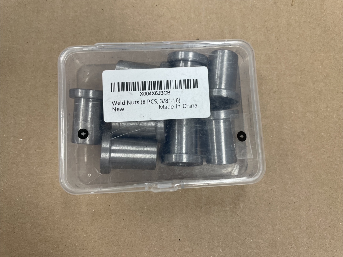 8Pcs Weld Nuts 3/8"-16 Thread, 1-1/4" Long - photo 4
