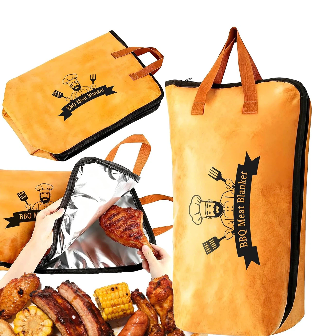 BBQ Meat Blanket Insulated Bag - Keep Food Warm or Cold