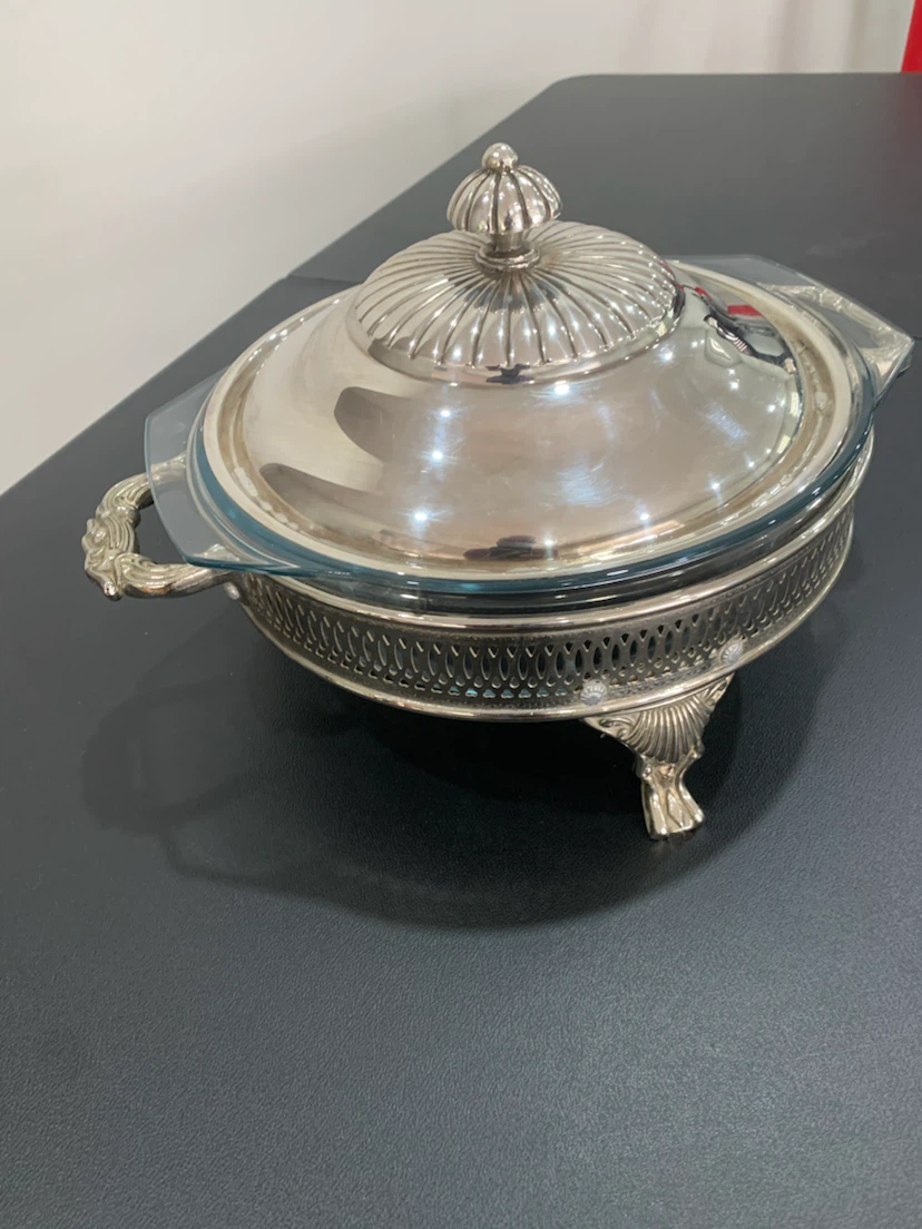 Silver Plated Serving Dish with Lid