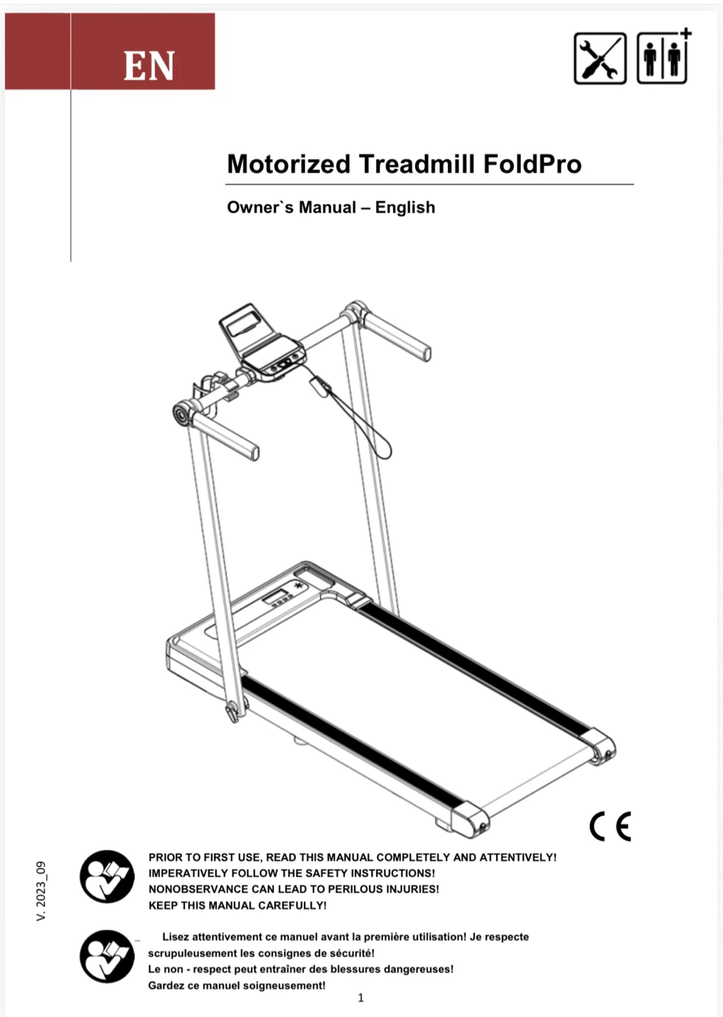 Running FoldPro Motorized Treadmill - photo 3