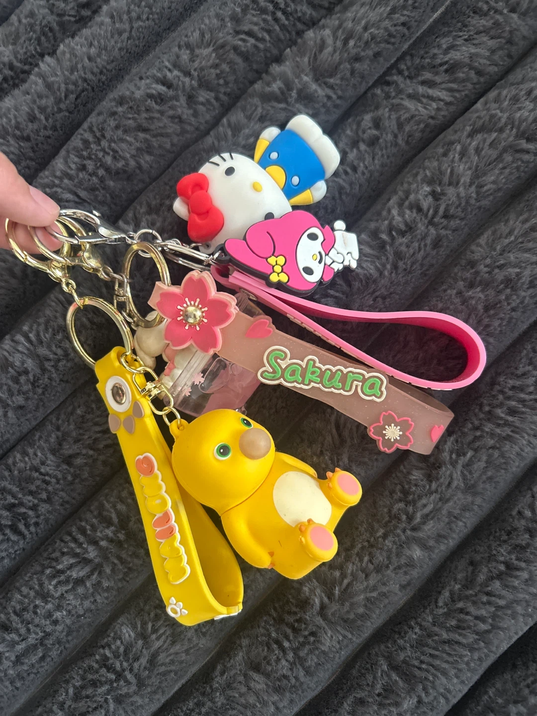 Cute Character Keychain Set