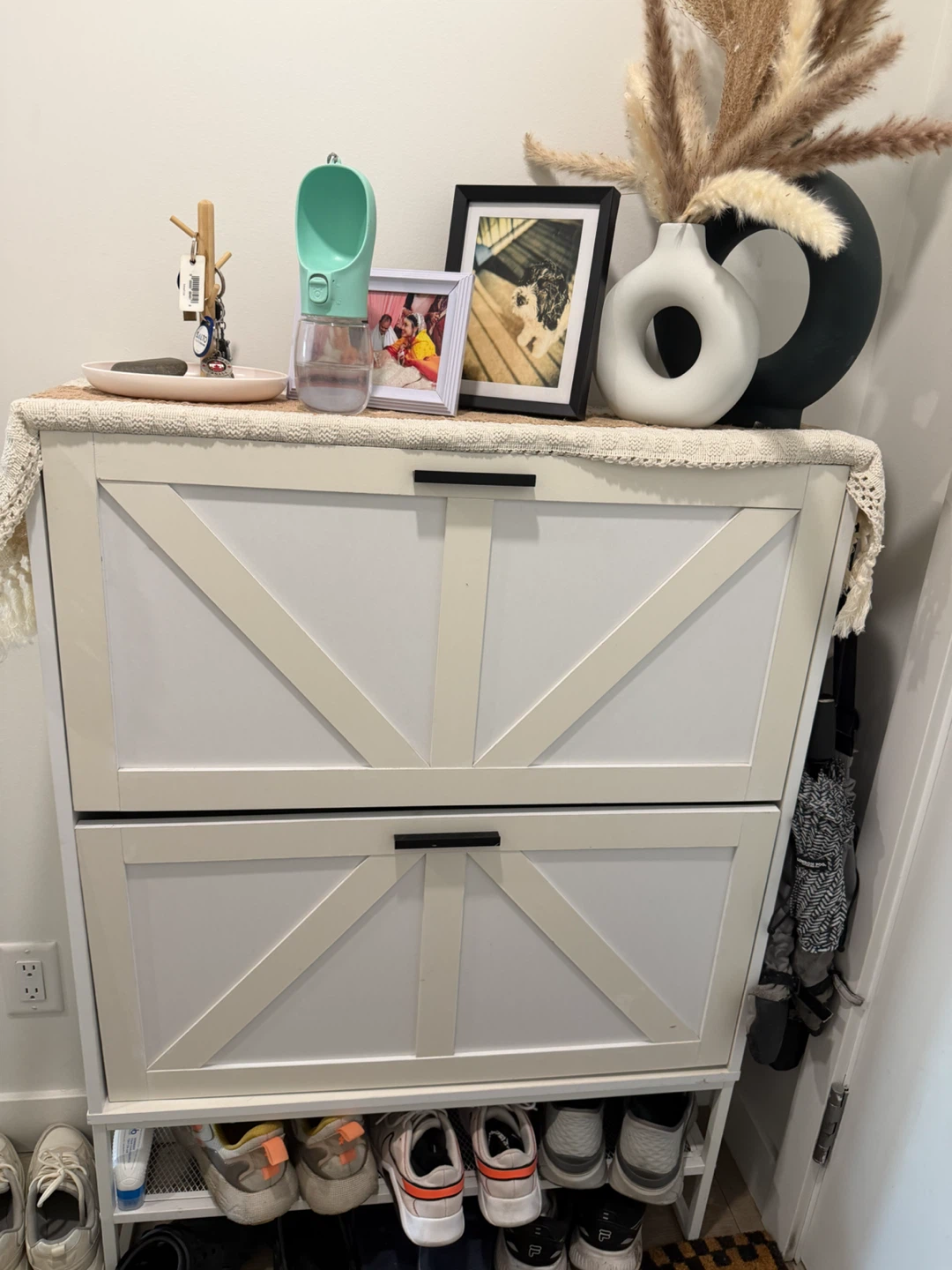 White Shoe Cabinet