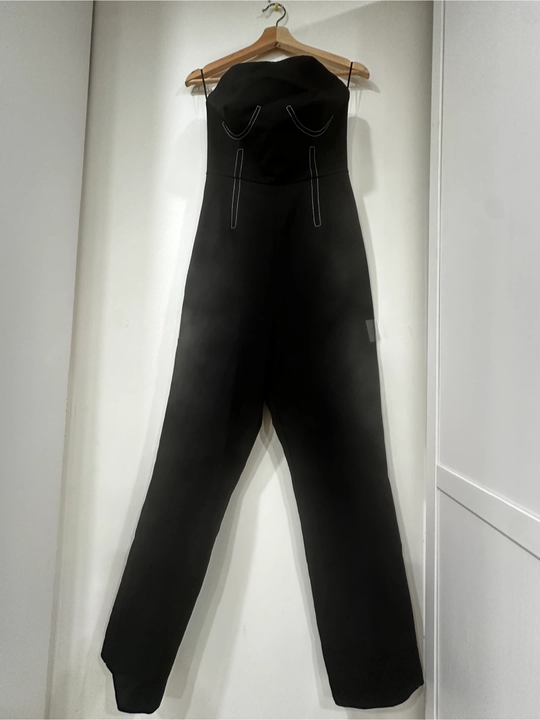 TOPSHOP Black Strapless Jumpsuit - photo 2