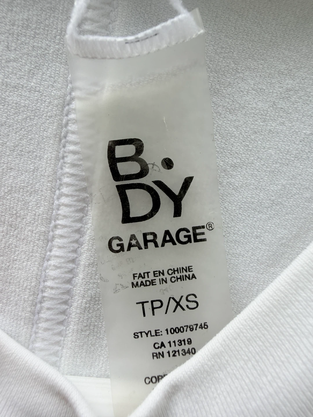 Body Garage White Tank Top TP/XS - photo 3