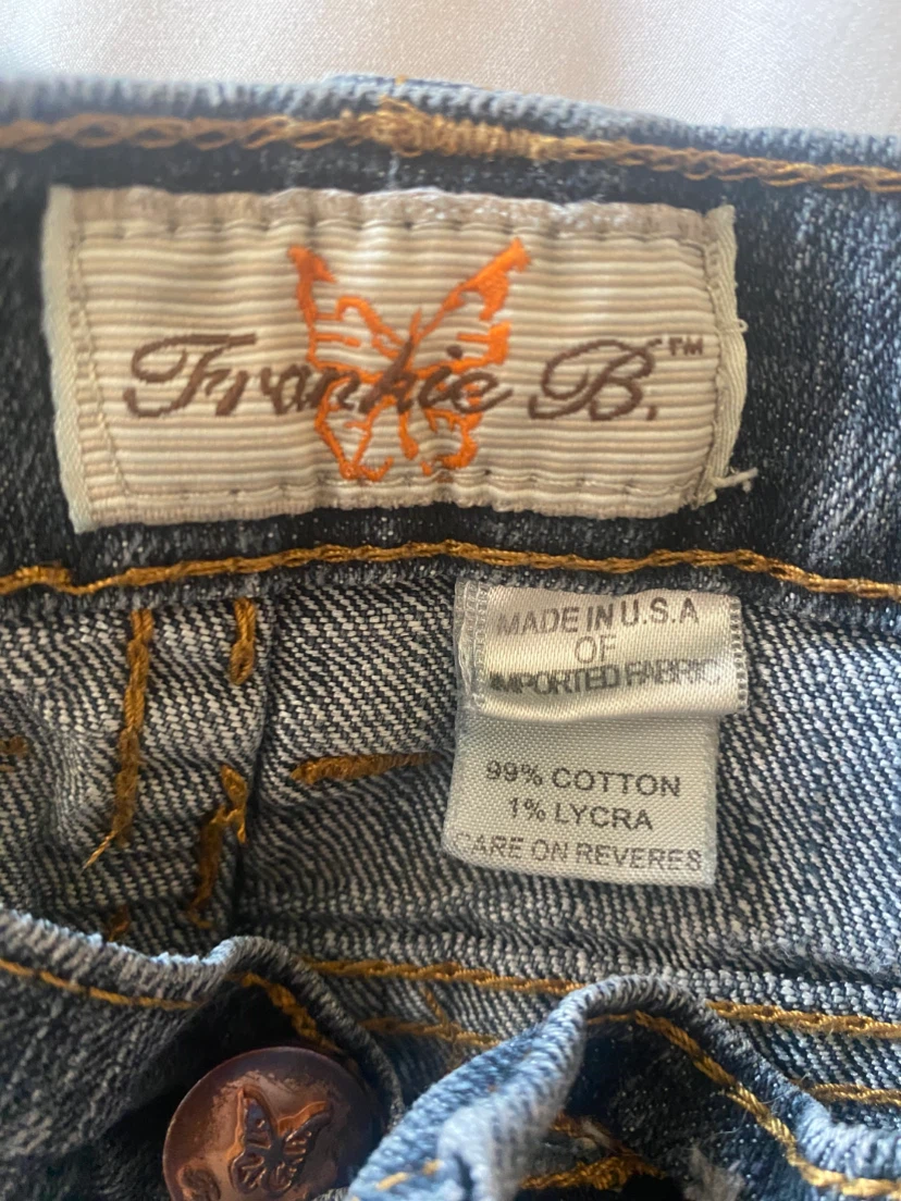 Frankie B. Jeans with Skull & Butterfly Embellishment - photo 4