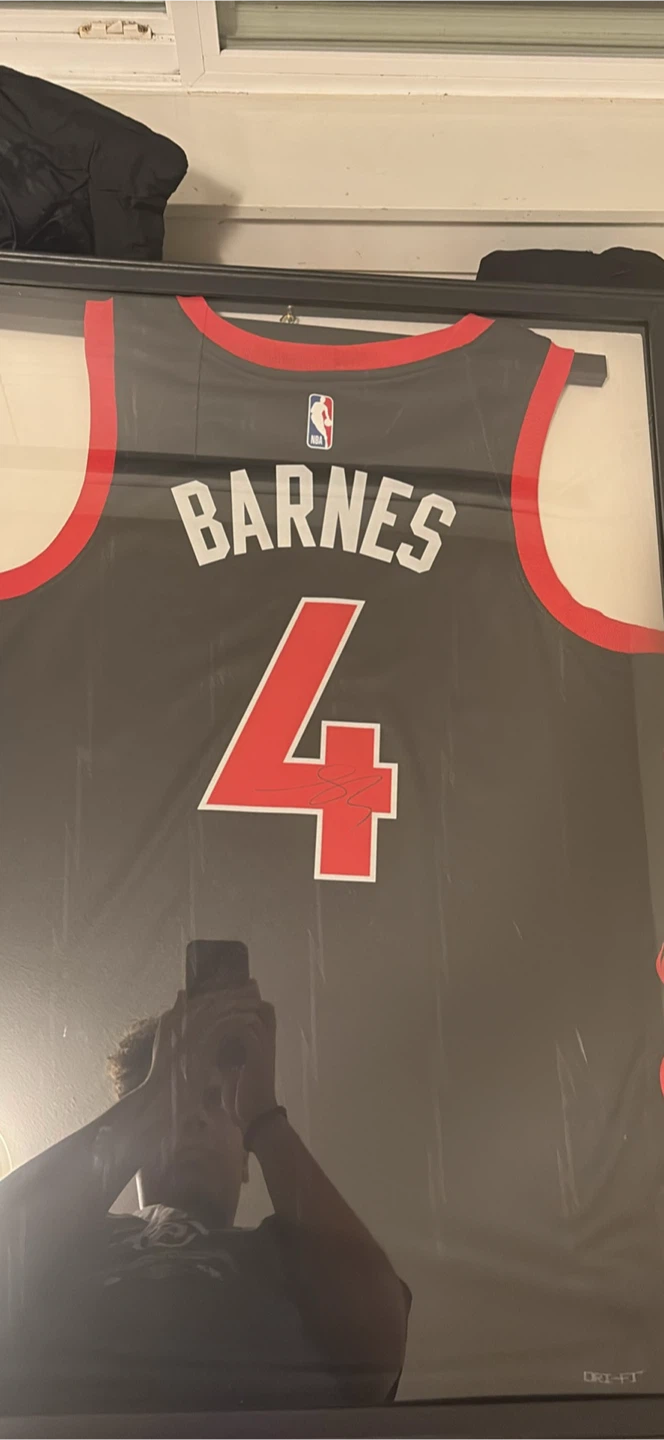 Scottie Barnes #4 Toronto Raptors NBA Jersey Autographed