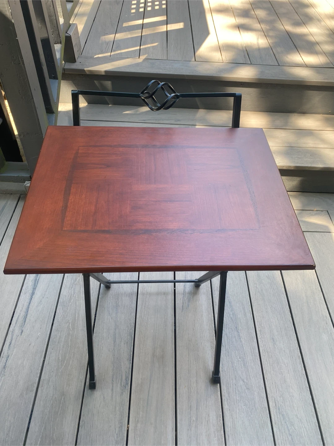 Mahogany Foldable side table