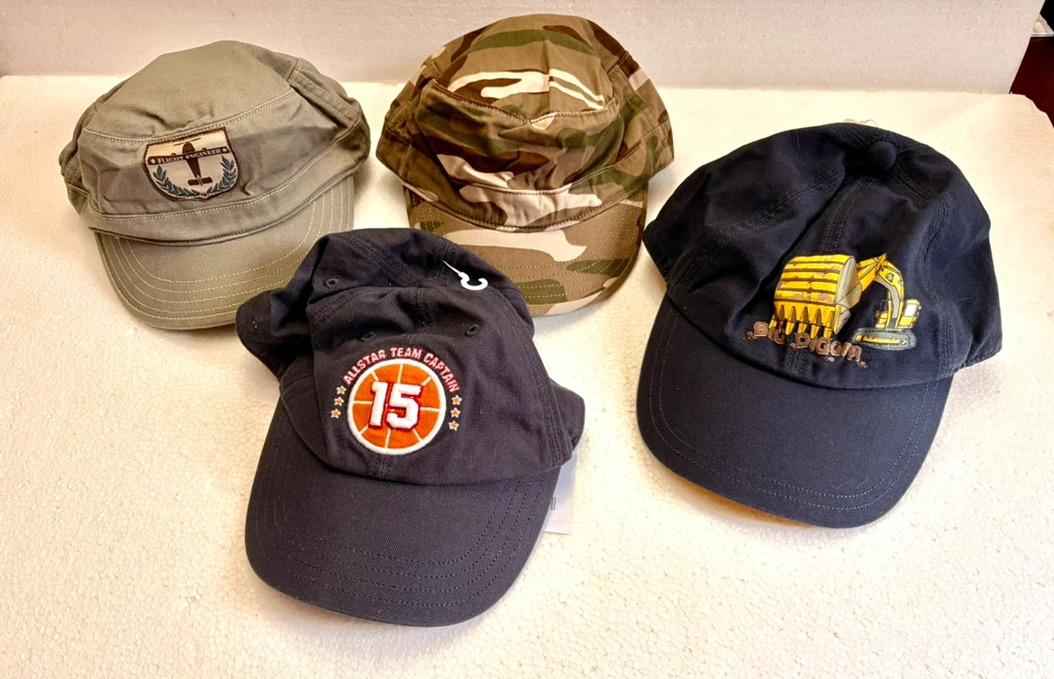 NWT GYMBOREE Boys 4pc Summer Hats Size 5-7 Years