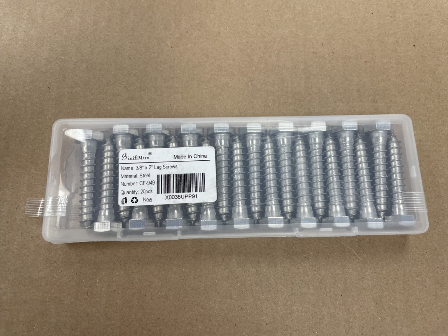 3/8" x 2" Lag Screws (20 Pcs) - photo 3