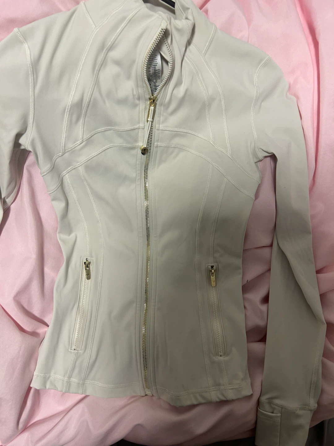 Lululemon Ivory/gold  Zip-Up Jacket - photo 2