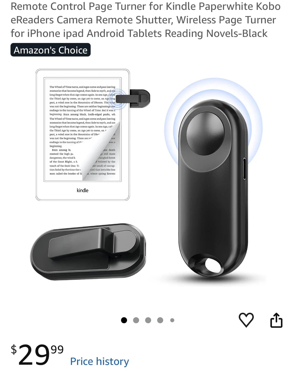 Remote Control Page Turner for Kindle New - photo 3