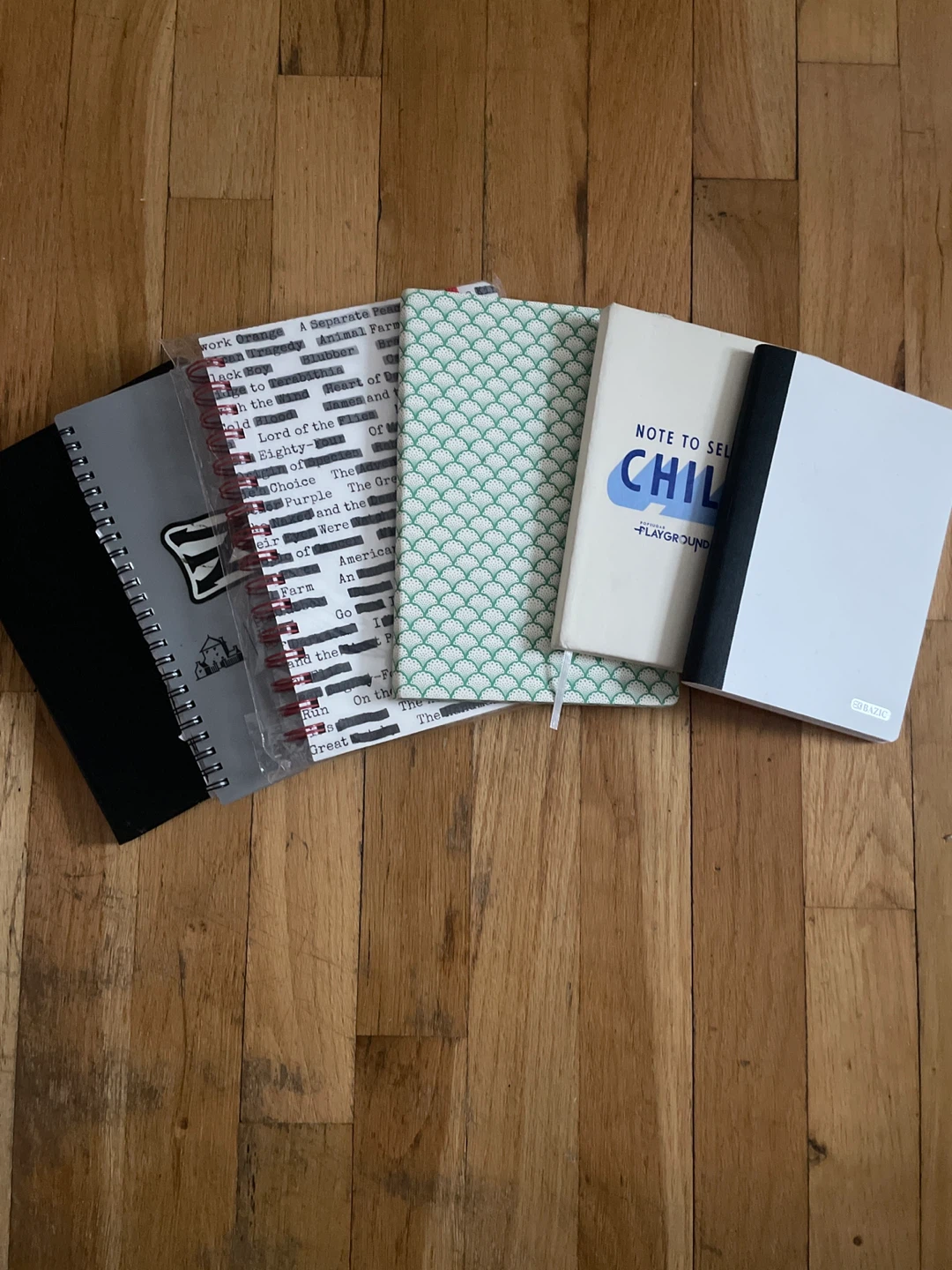 Blank notebooks/ journals