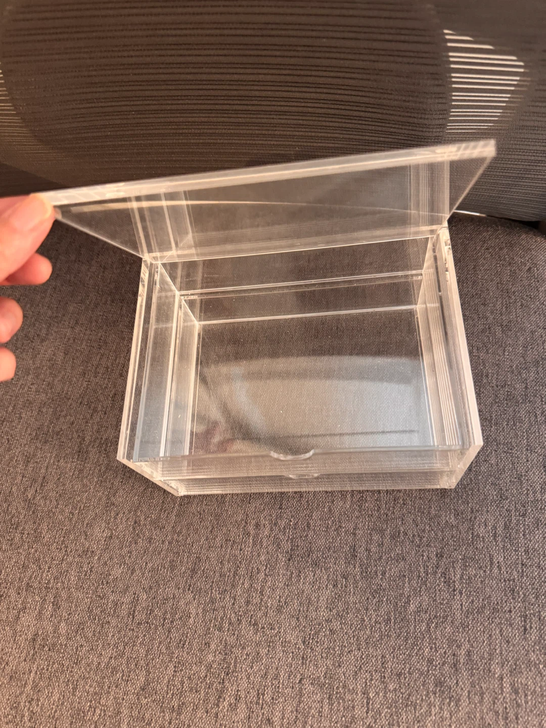 Clear Acrylic Storage Box with 2 Drawers - photo 2