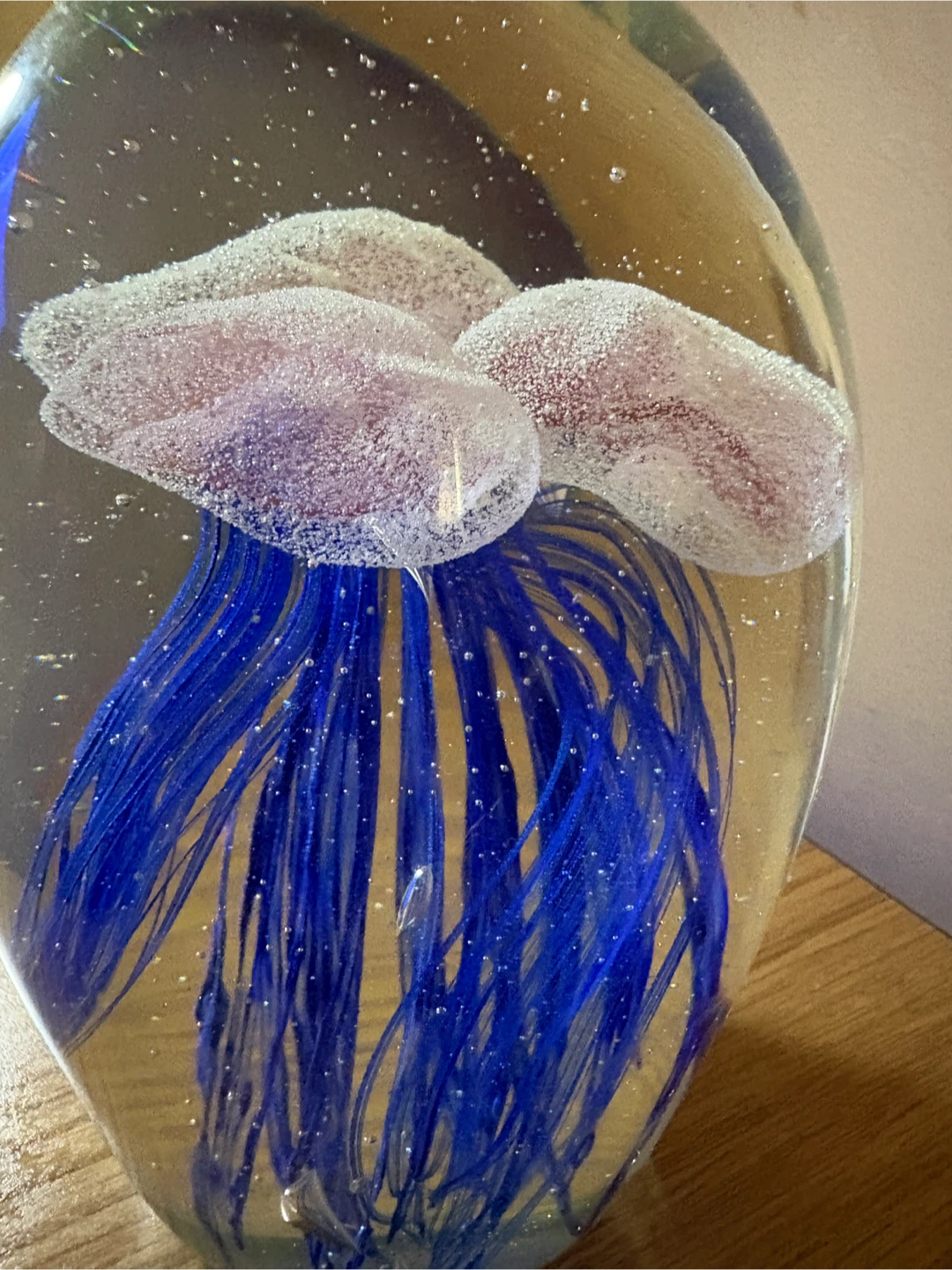 Glass Jellyfish Paperweight - photo 2