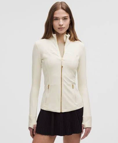 Lululemon Ivory/gold  Zip-Up Jacket